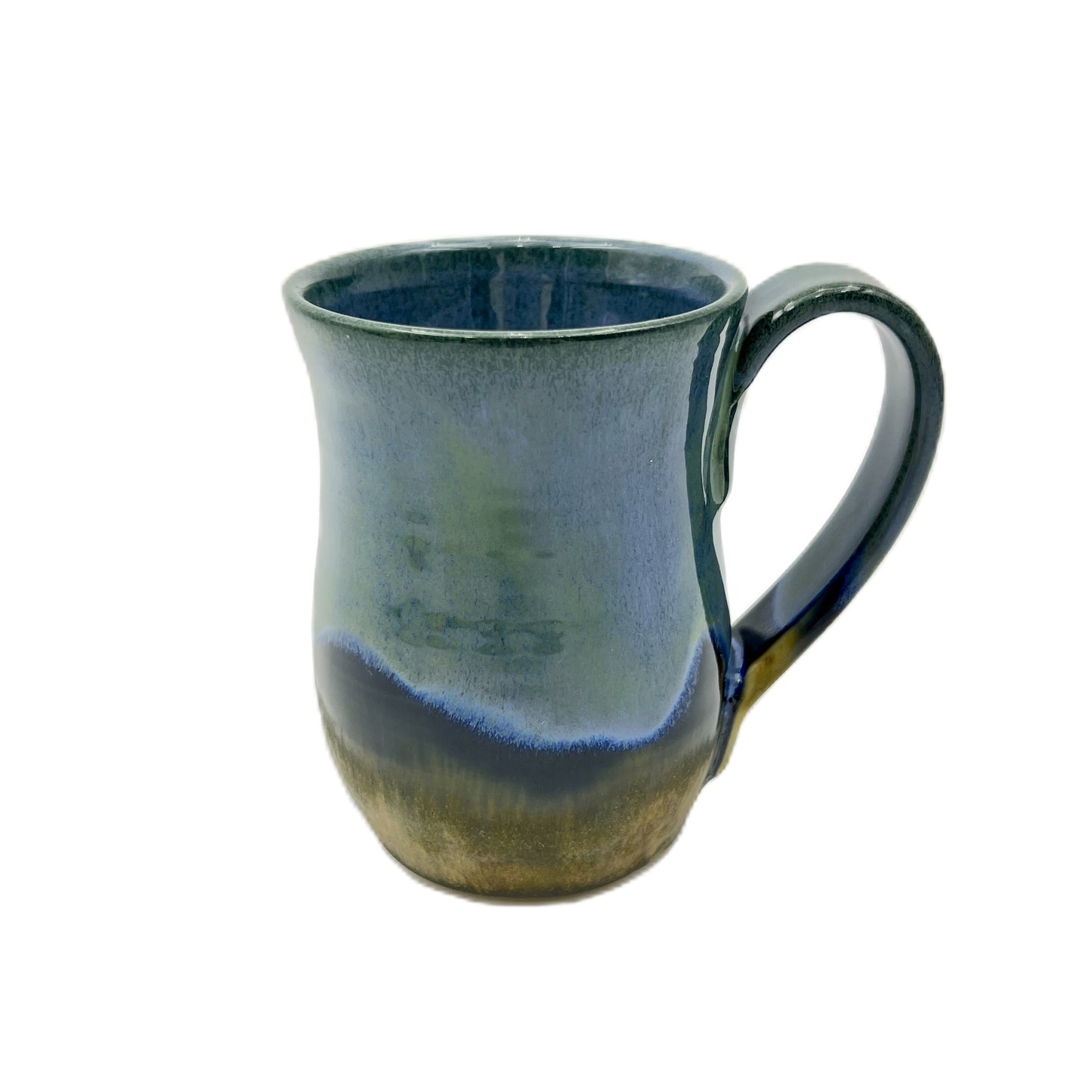Coffee Mug Pottery 1818 Farms Blue/Olive  