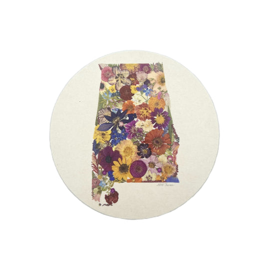 Alabama Themed Coasters (Set of 6)  - "Where I Bloom" Collection Coaster 1818 Farms   