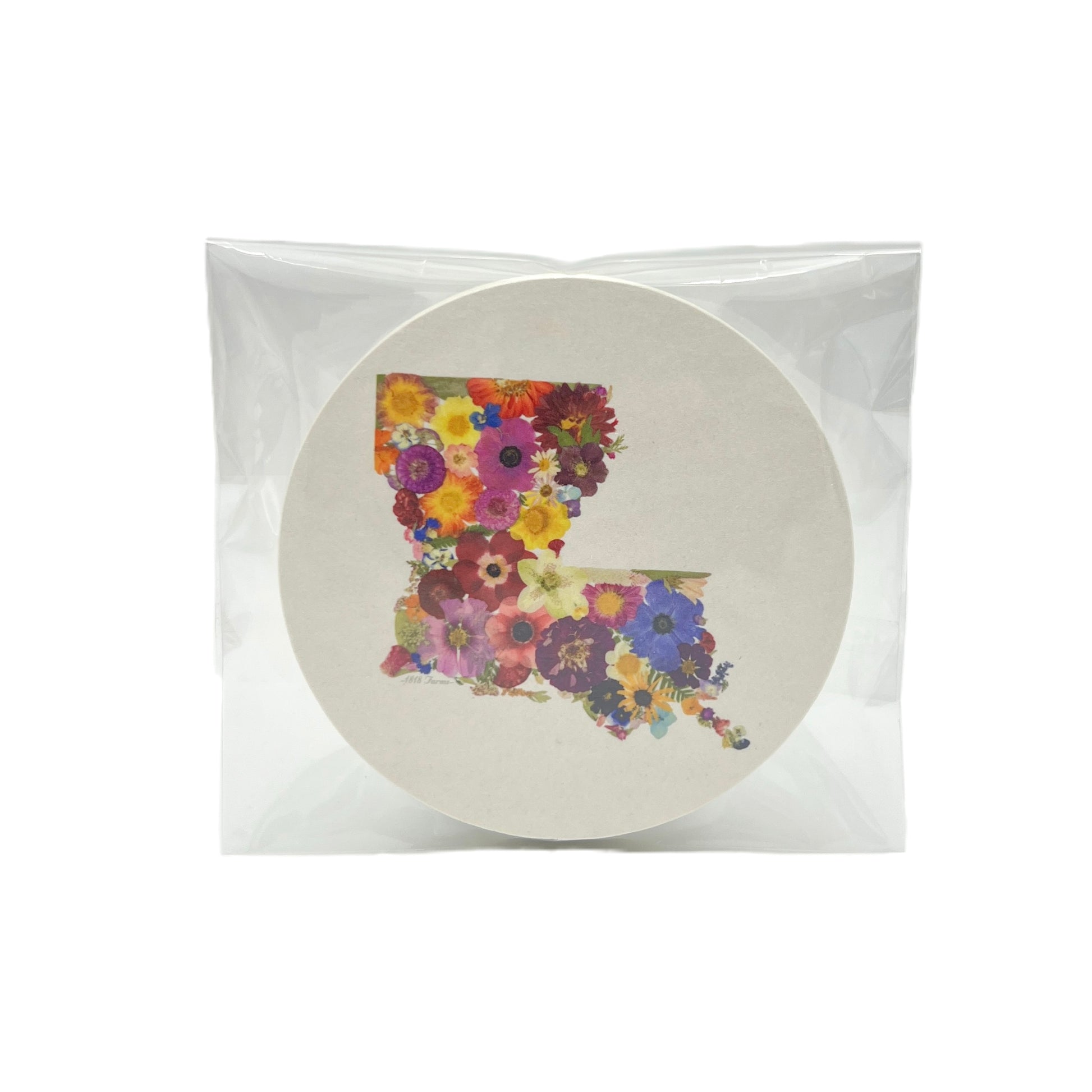 Louisiana Themed Coasters (Set of 6)  - "Where I Bloom" Collection Coaster 1818 Farms   