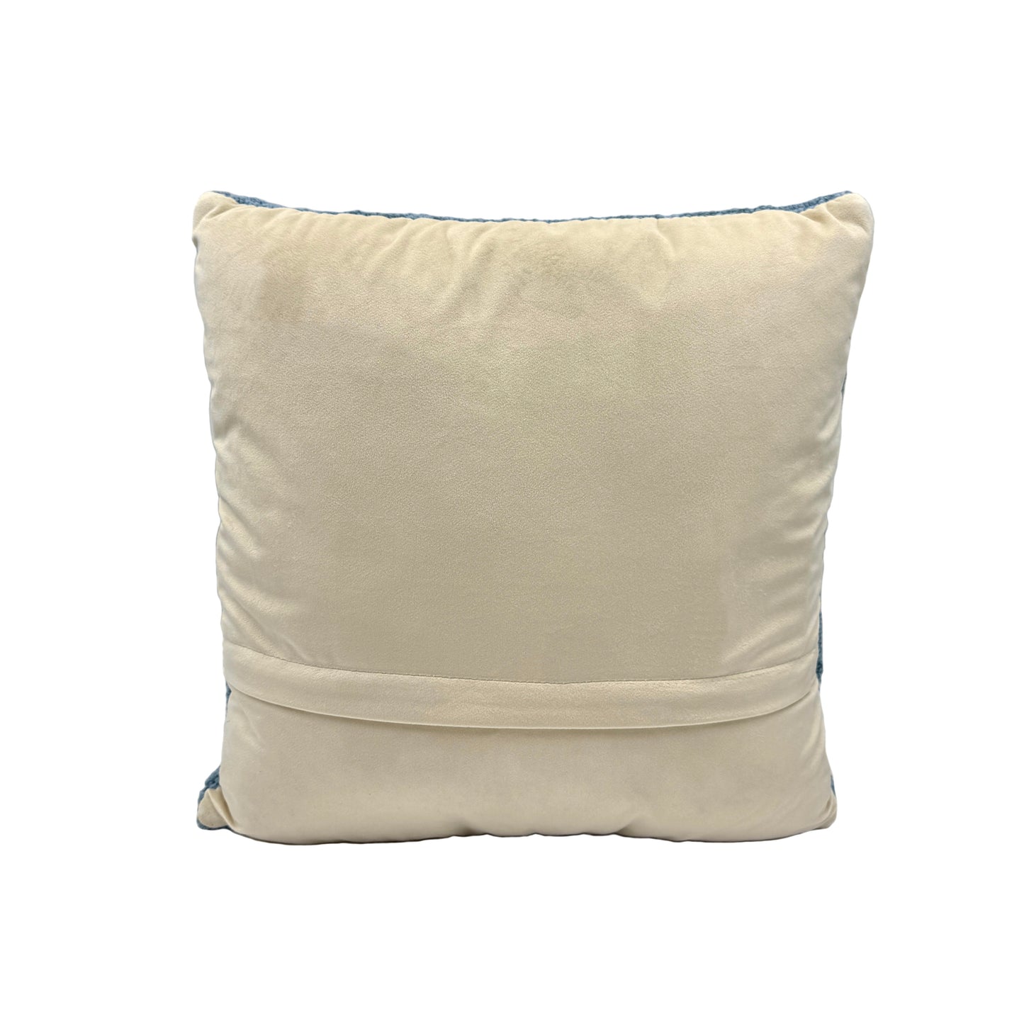 Blue Hydrangea Wool Hooked Pillow Pillow 1818 Farms