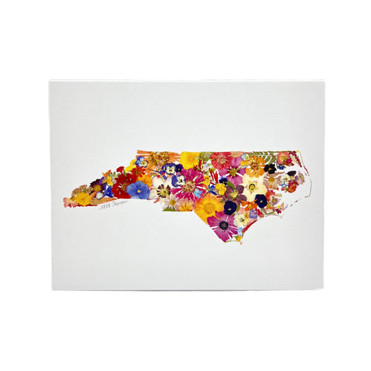 North Carolina Themed Notecards (Set of 6)  - "Where I Bloom" Collection Notecard 1818 Farms   