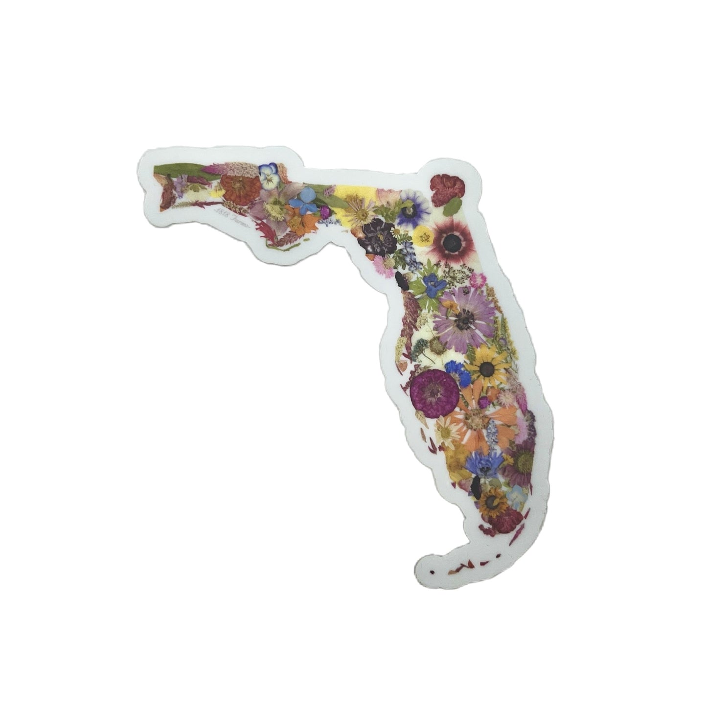 State Themed Vinyl Sticker  - "Where I Bloom" Collection Vinyl Sticker 1818 Farms Florida  