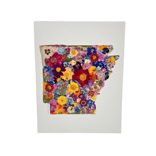 State Themed Notecards (Set of 6)  - "Where I Bloom" Collection Notecard 1818 Farms Arkansas  