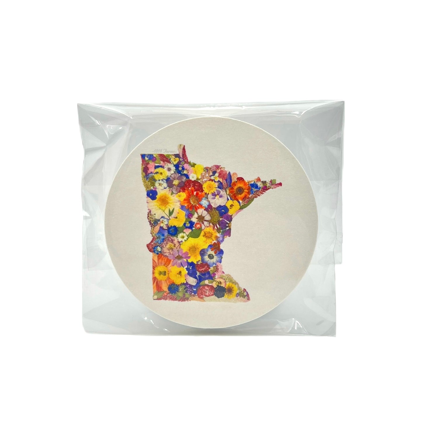 Minnesota Themed Coasters (Set of 6)  - "Where I Bloom" Collection Coaster 1818 Farms   