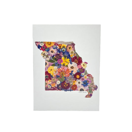 State Themed Notecards (Set of 6)  - "Where I Bloom" Collection Notecard 1818 Farms Missouri  