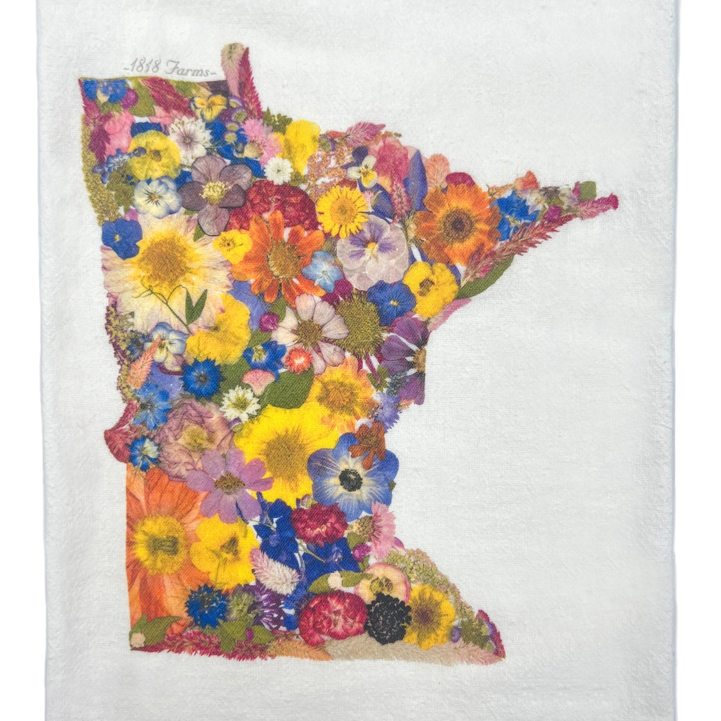 Minnesota Themed Flour Sack Towel  - "Where I Bloom" Collection Towel 1818 Farms   