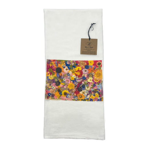 State Themed Flour Sack Towel  - "Where I Bloom" Collection Towel 1818 Farms Colorado  
