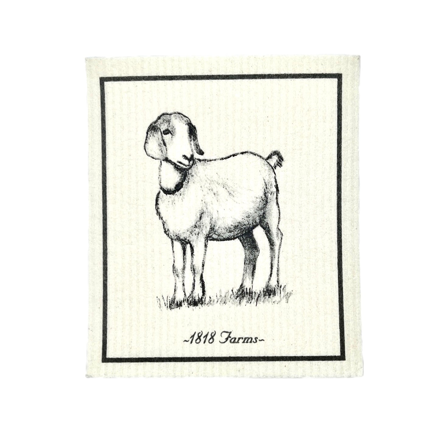 Swedish Dishcloth Towel 1818 Farms Farrah the Goat  