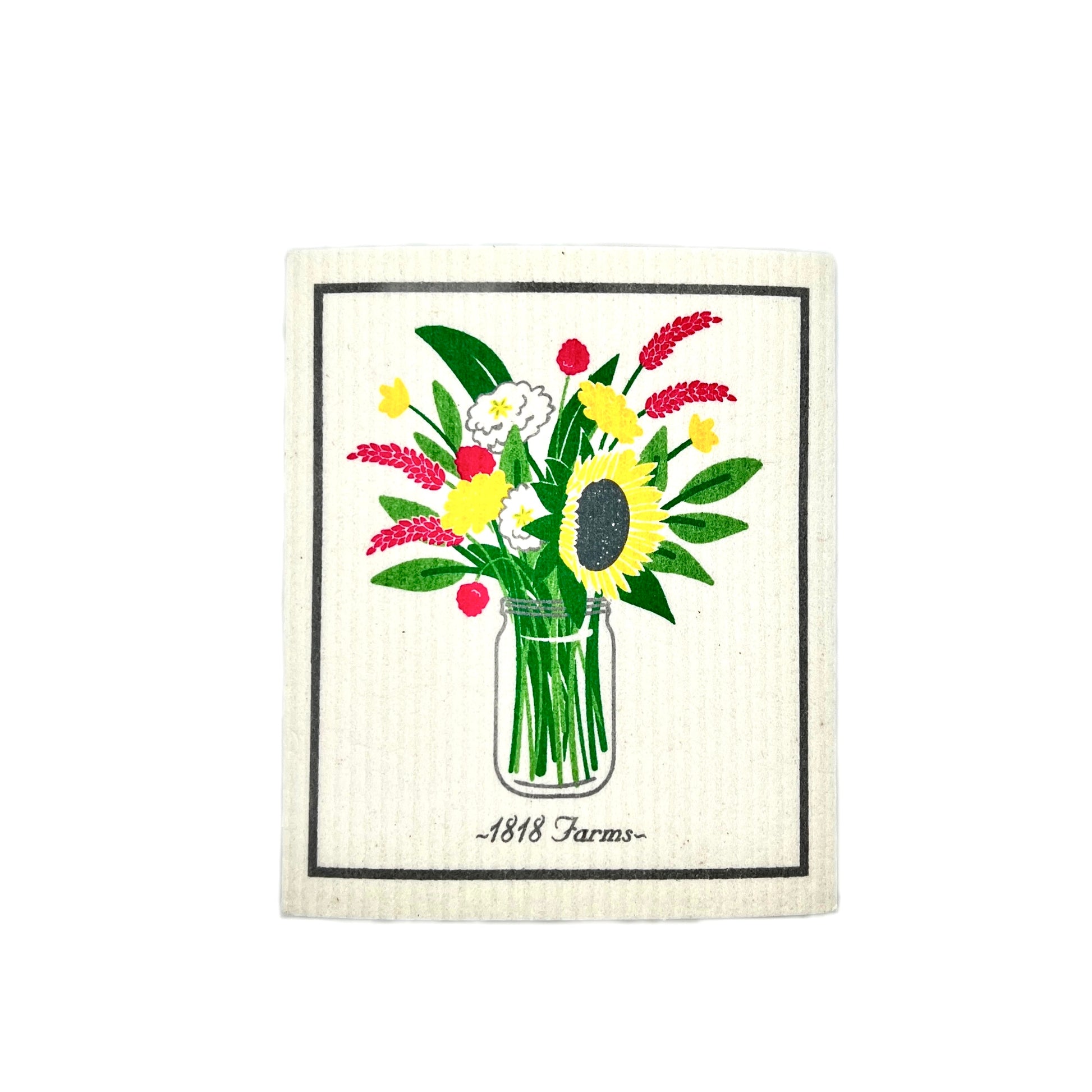 Swedish Dishcloth Towel 1818 Farms Fresh Flowers  