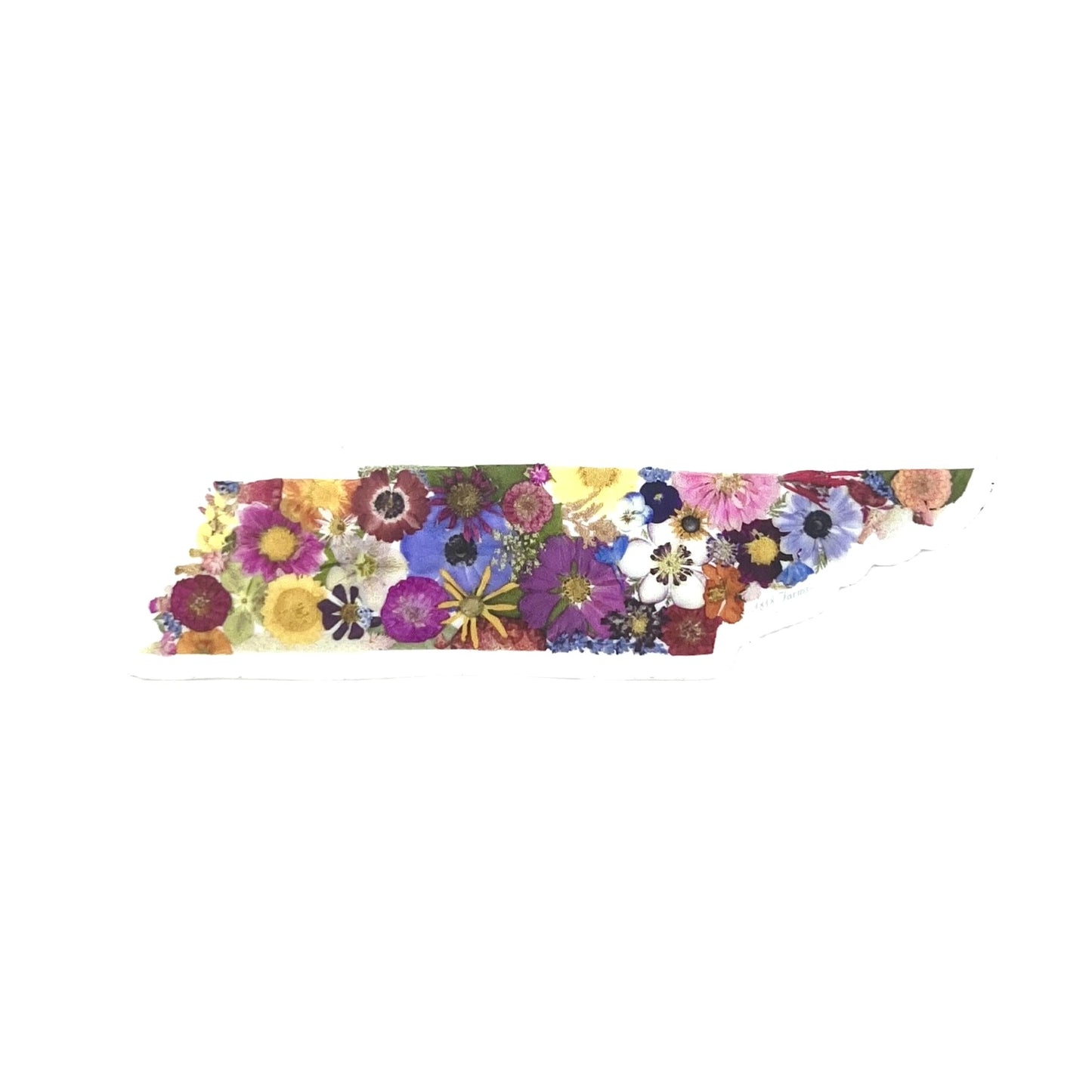 State Themed Vinyl Sticker  - "Where I Bloom" Collection Vinyl Sticker 1818 Farms Tennesse  