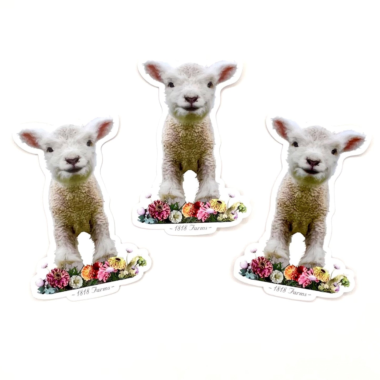 Sticker - Lamb with Flowers 1818 Farms