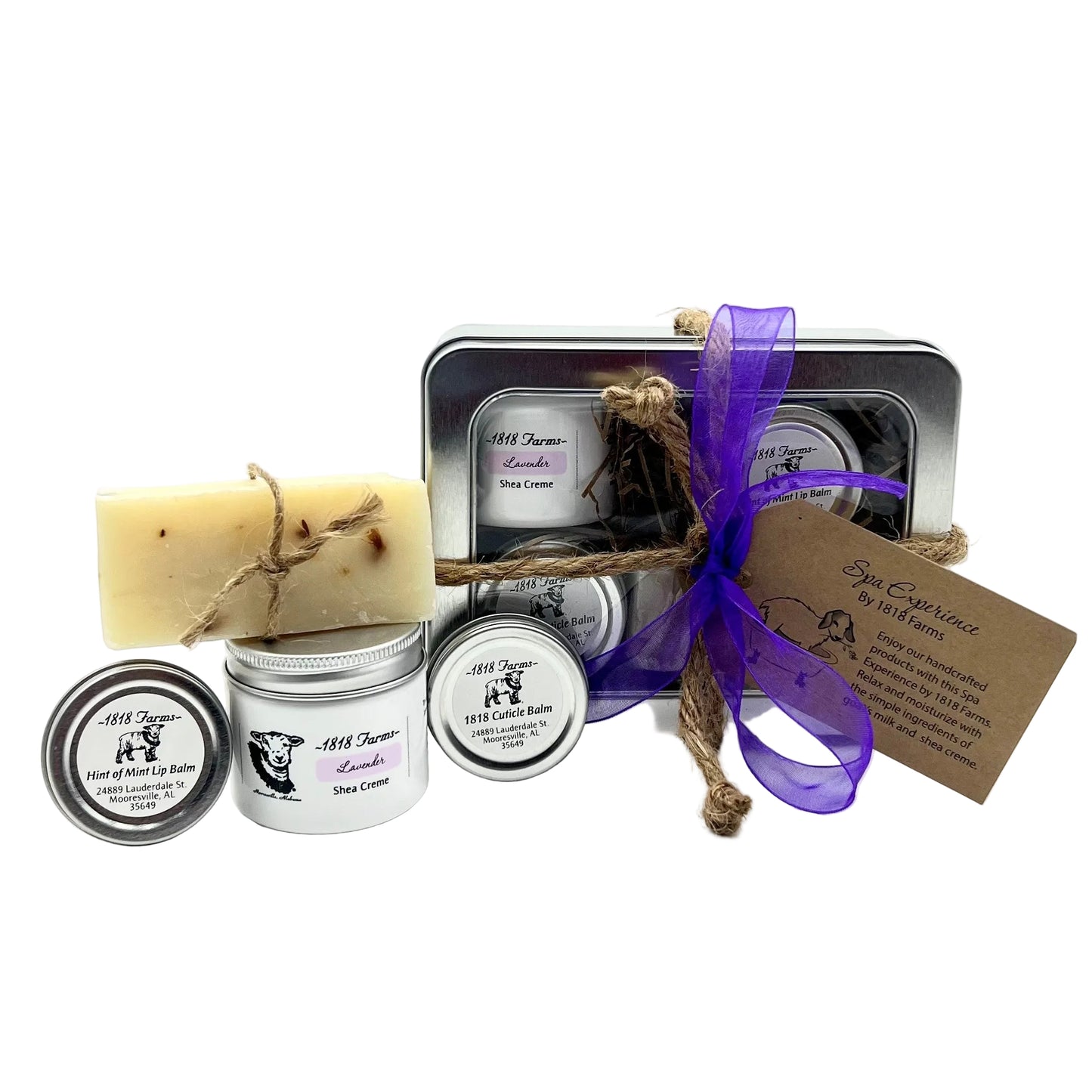 Spa Experience by 1818 Farms - Lavender Gift Basket 1818 Farms Head to Toe