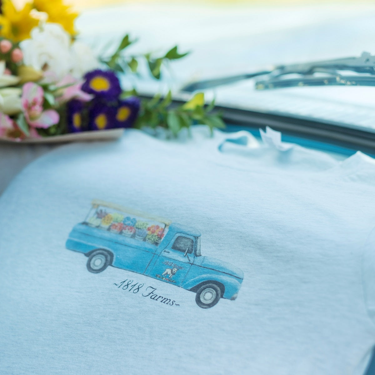 1818 Farms Flower Truck T-Shirt T-Shirts 1818 Farms