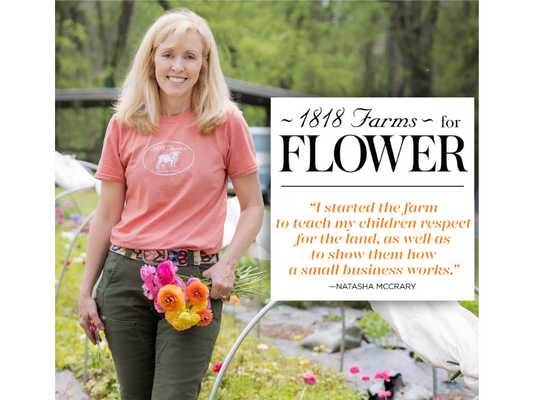 Natasha of 1818 Farms Featured in Flower Magazine