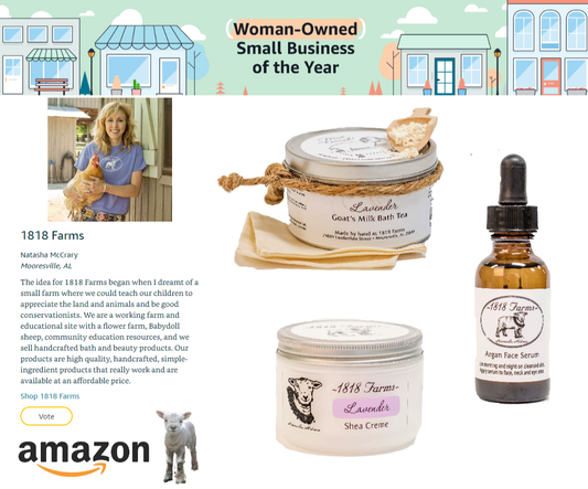 1818 Farms Named as Finalist for Amazon's Woman-Owned Small Business of The Year