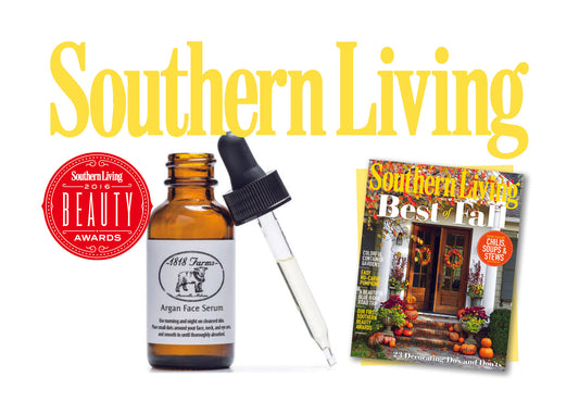 1818 Farms' Argan Face Serum Featured in Southern Living