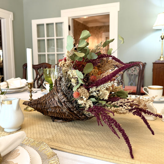 Fall-Themed Cornucopia – Preorder & Pickup Only Flowers 1818 Farms