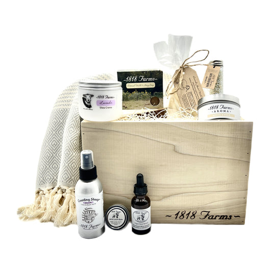 1818 Farms Select Relaxation and Self Care Gift Box Gift Basket 1818 Farms   