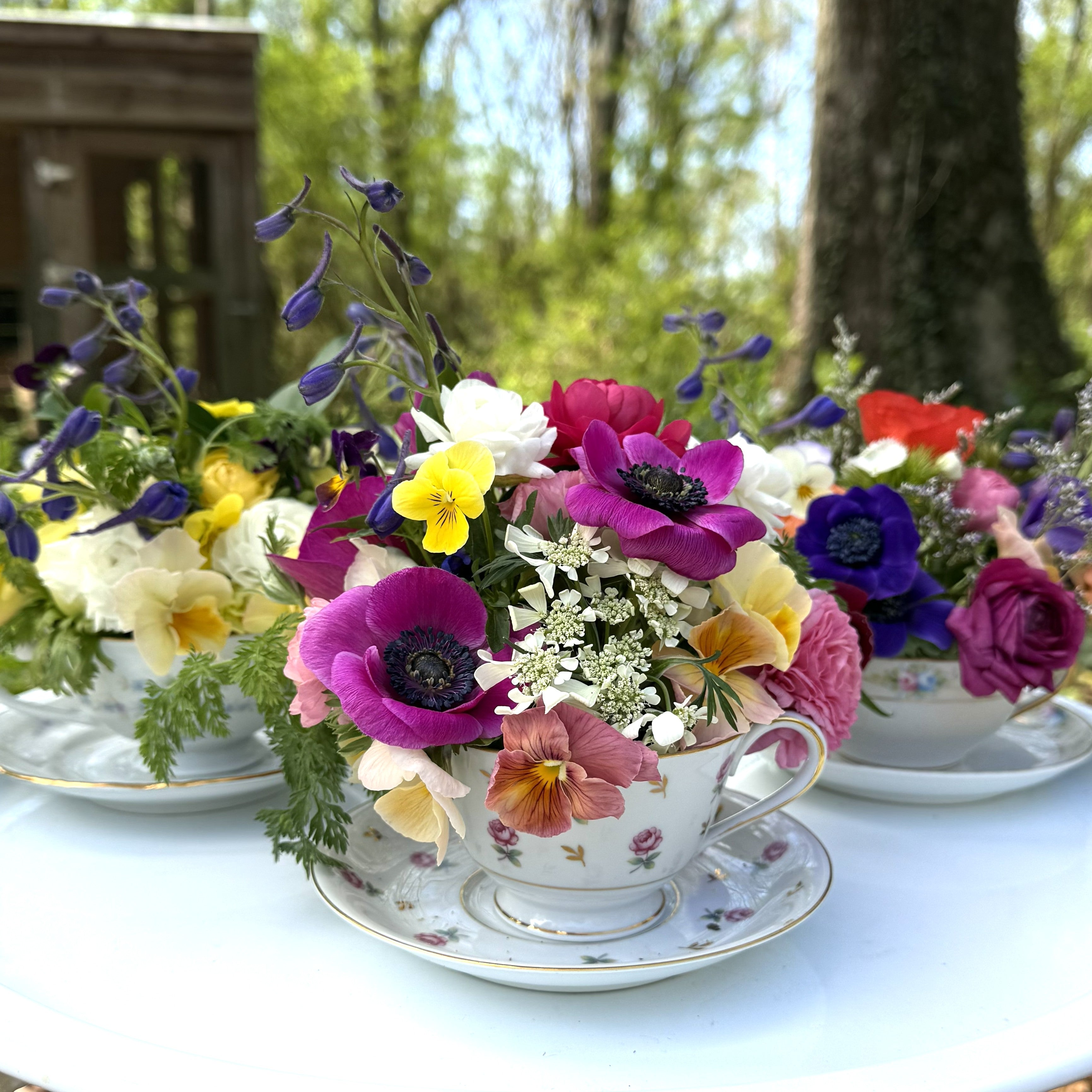 Mother's Day Weekend Teacup Flower Arranging Workshop – 1818 Farms