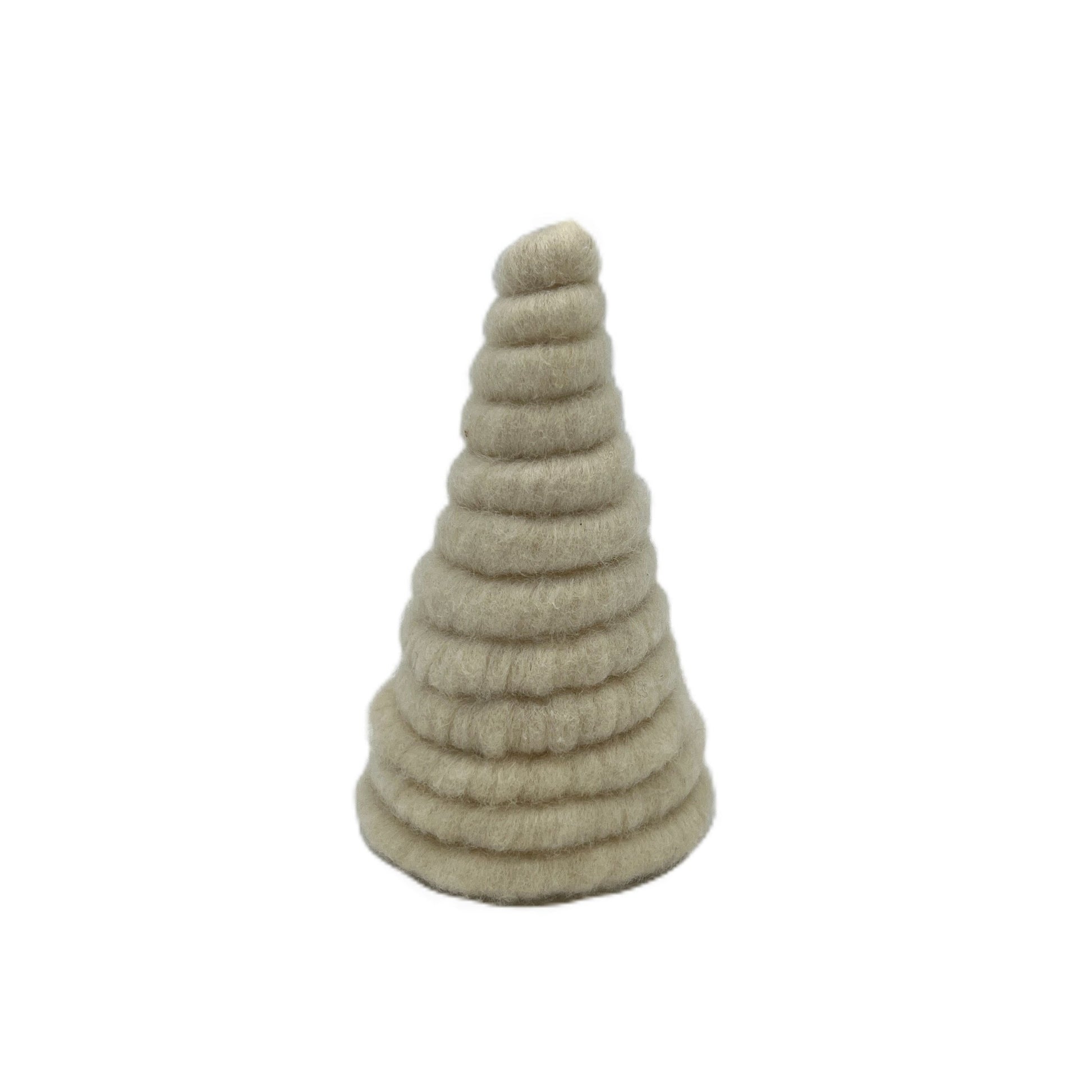 Handmade Babydoll Sheep Core-Spun Wool Tabletop Christmas Tree  1818 Farms Mini Cream/White 