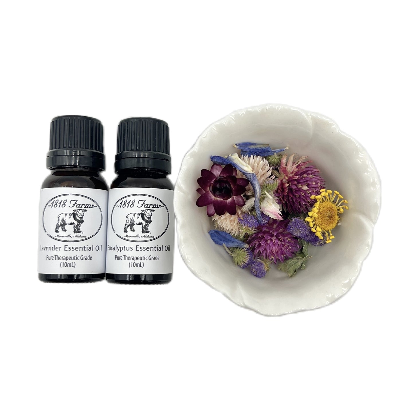 Dried Flower Confetti and Essential Oil Gift Set Gift Basket 1818 Farms   