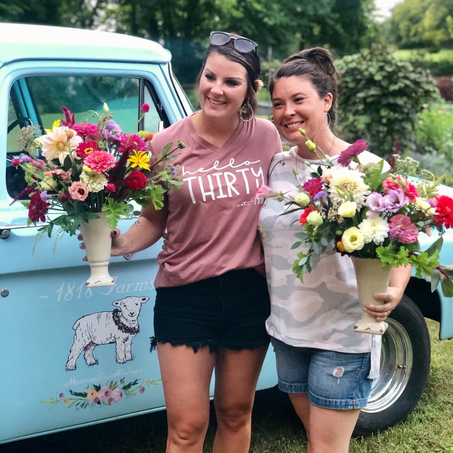 Bloom Stroll and Bouquet Workshop Classes & Events 1818 Farms