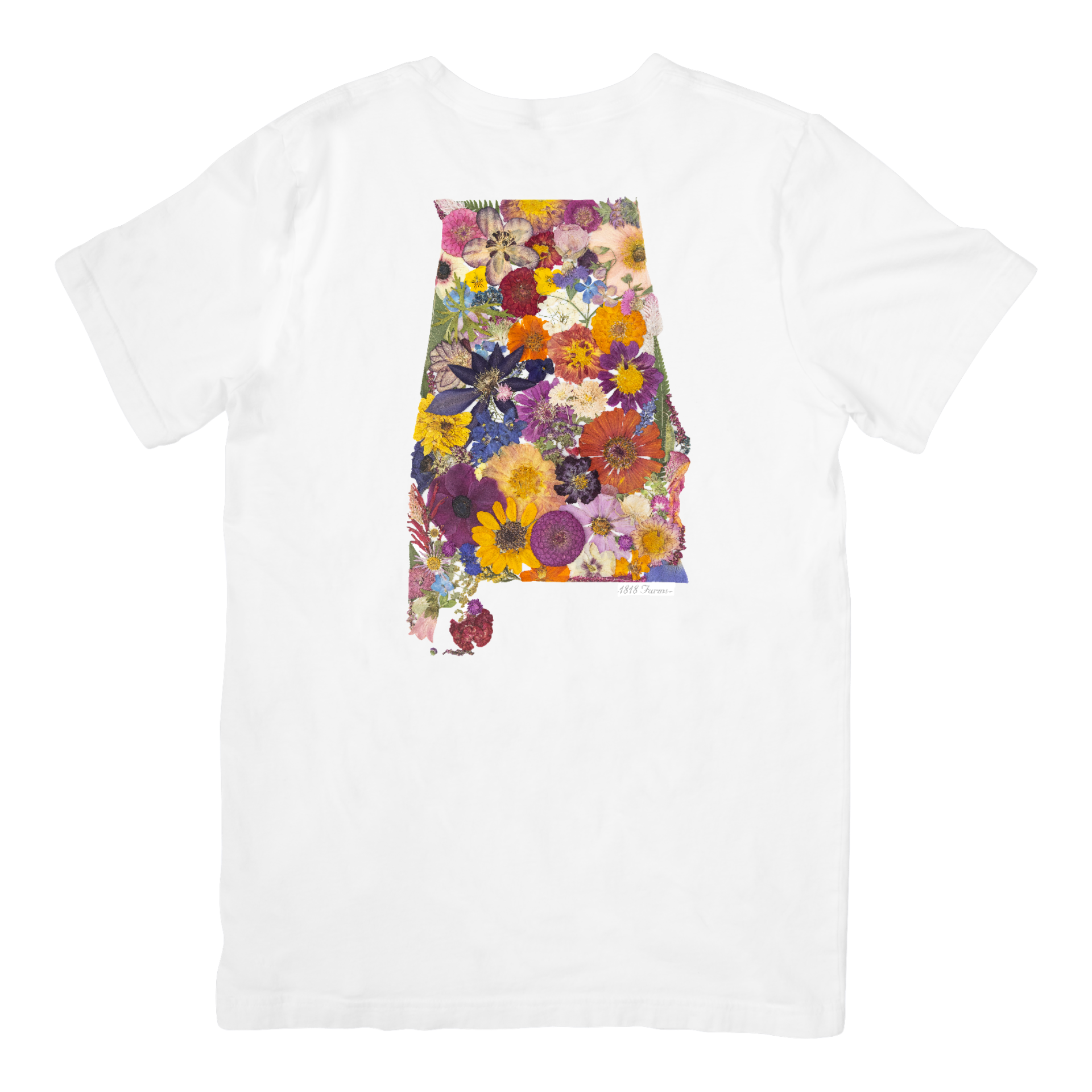 Alabama Themed Comfort Colors Tshirt - "Where I Bloom" Collection T-Shirts 1818 Farms Small White 