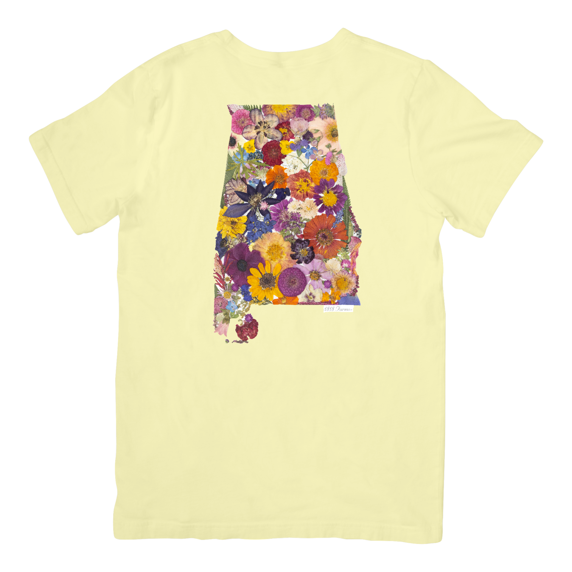 Alabama Themed Comfort Colors Tshirt - "Where I Bloom" Collection T-Shirts 1818 Farms Small Banana Yellow 