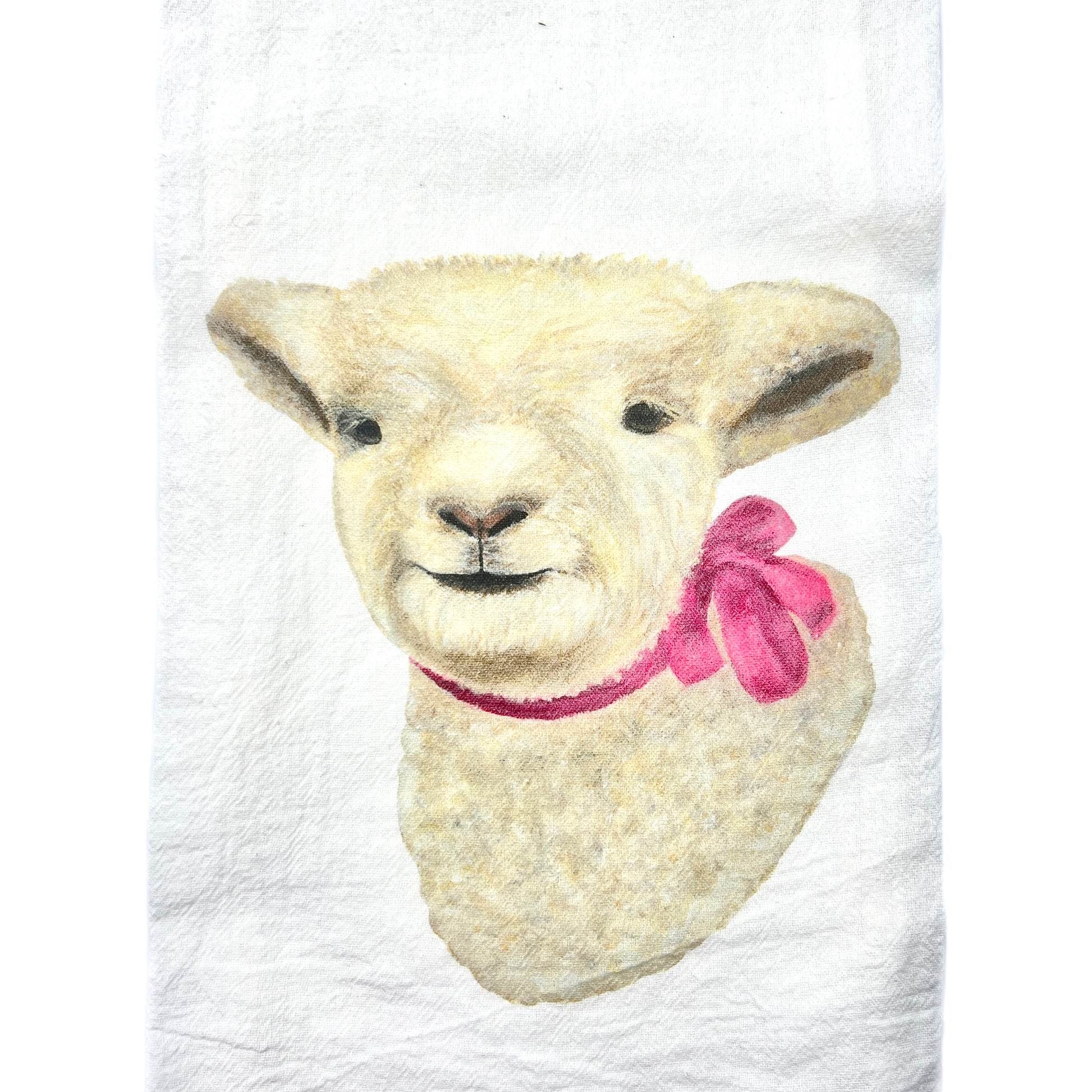 Flour Sack Towel featuring Baby Girl Towel 1818 Farms   