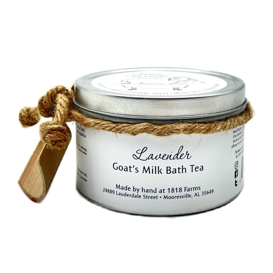 Lavender Goat's Milk Bath Tea Tin Bath Teas & Truffles 1818 Farms   