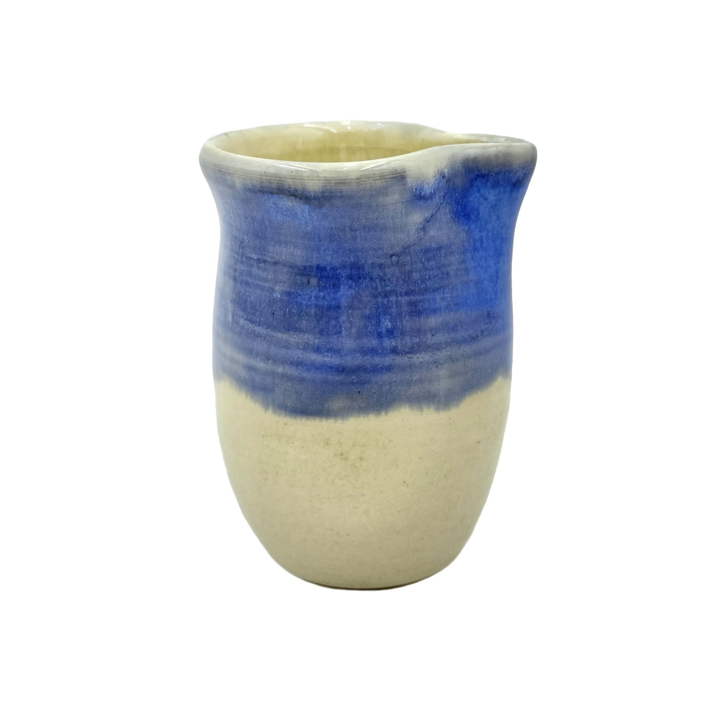 Egg Scrambler Pottery 1818 Farms Blue Eggshell