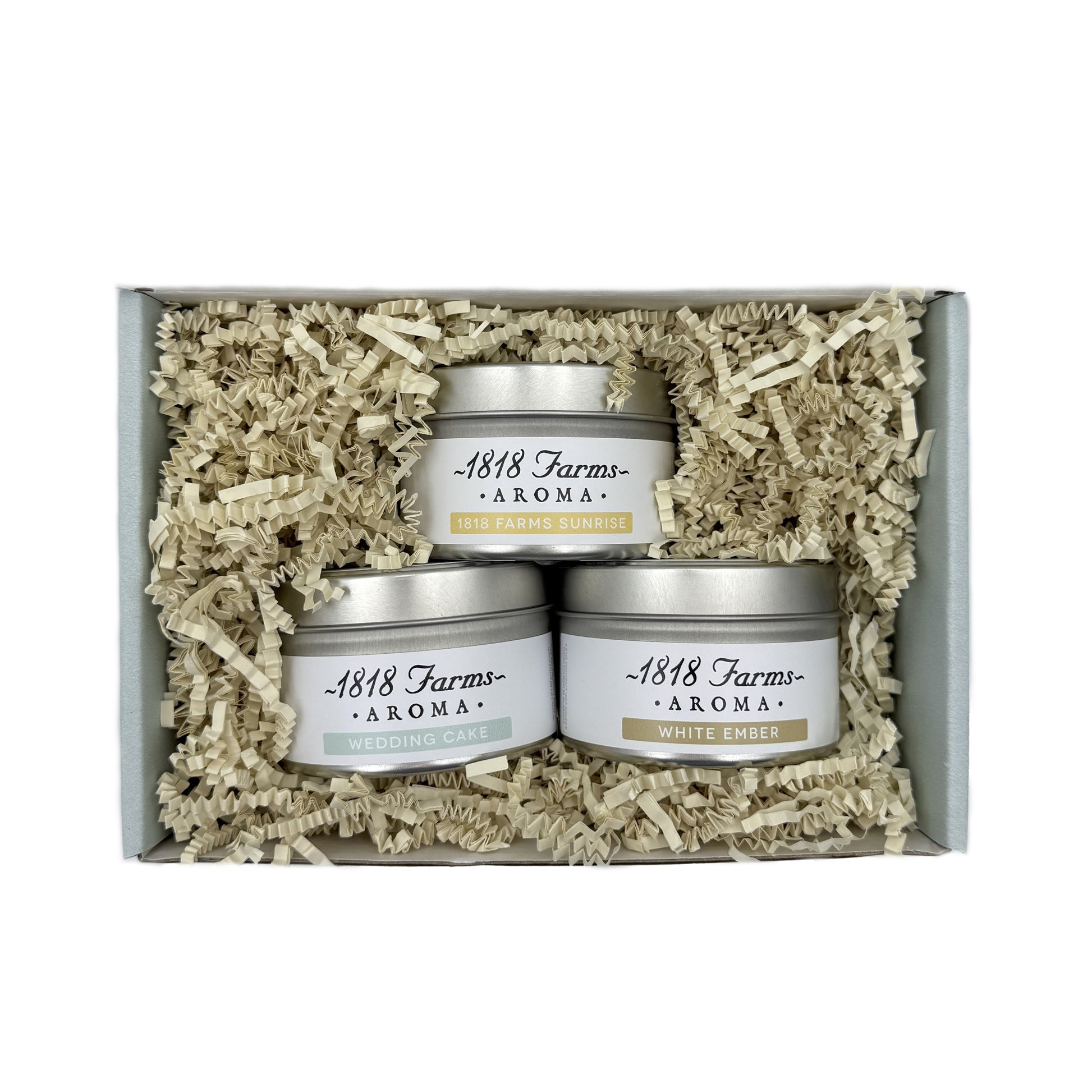 1818 Farms Candle Sampler (Three 4.2oz Traveler Tins) 1818 Farms