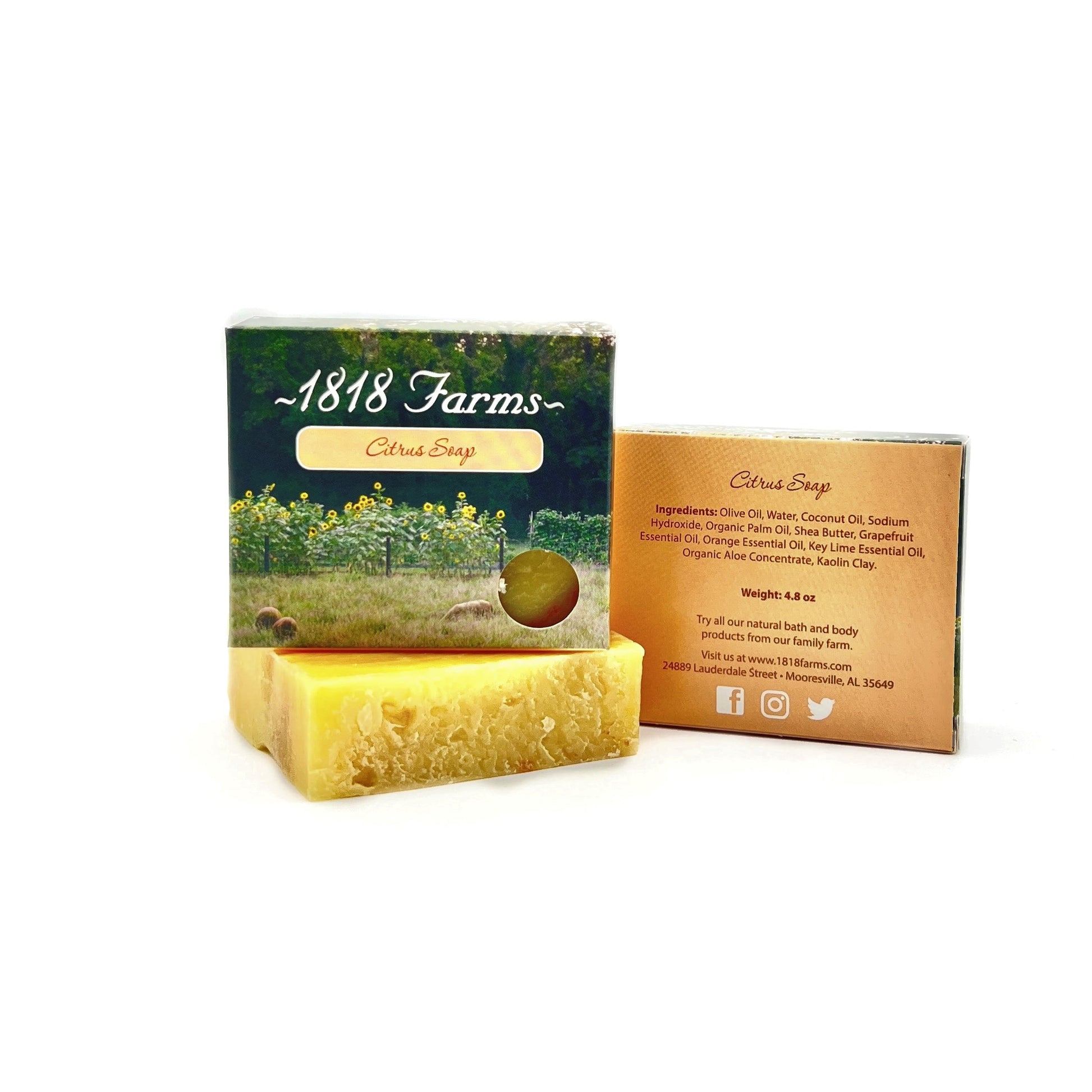 Hand Crafted Soap Soap 1818 Farms Citrus  