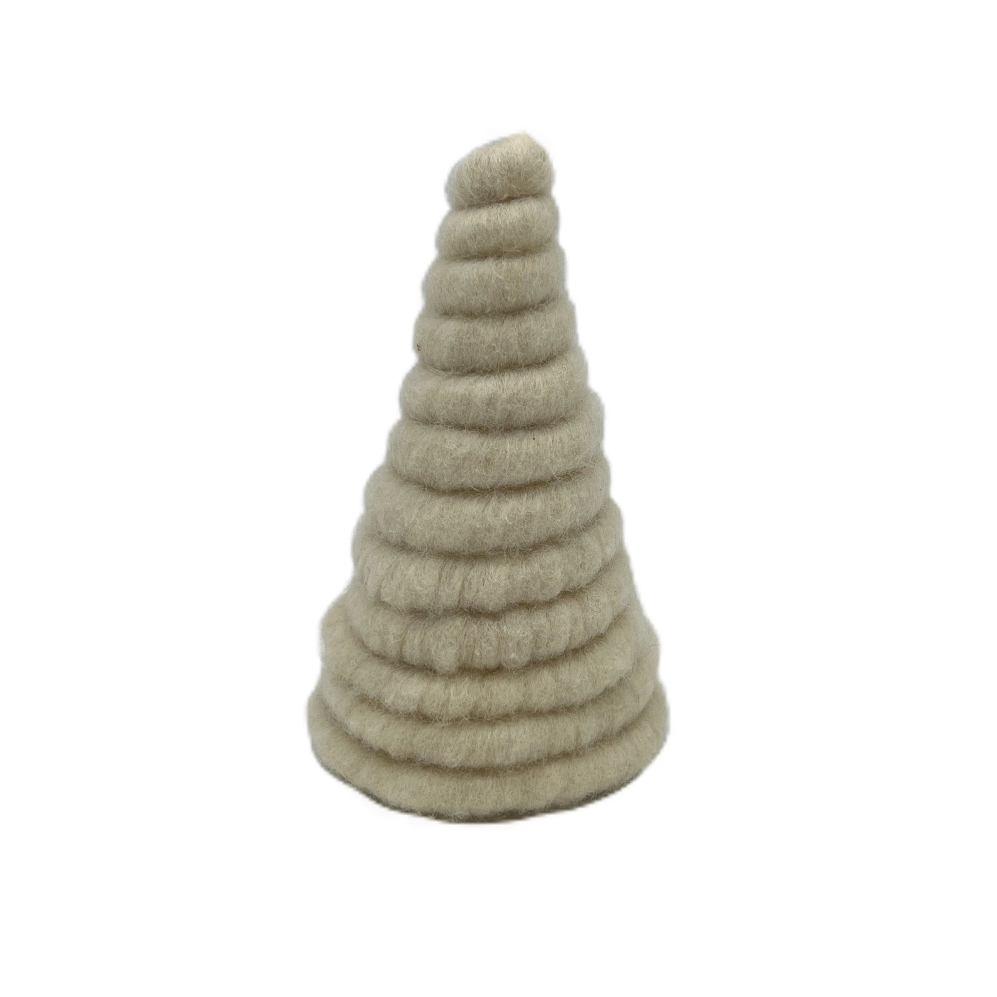 Handmade Babydoll Sheep Core-Spun Wool Tabletop Christmas Tree  1818 Farms Small Cream/White 