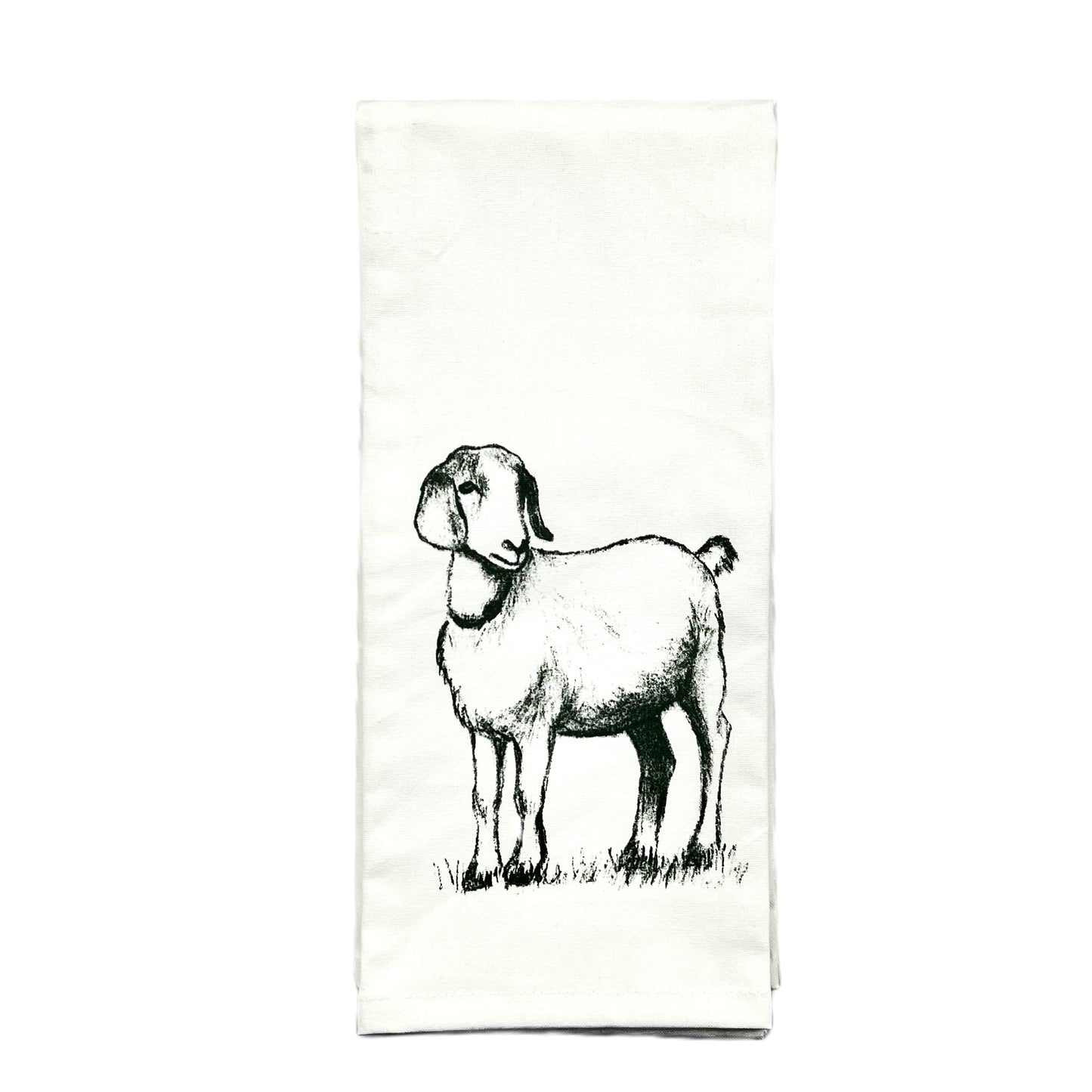 Premium Dish Towel with Original Artwork Towel 1818 Farms Farrah the Goat  