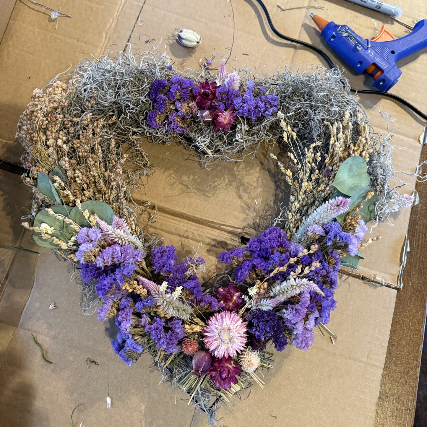 Dried Flower Heart Wreath Workshop at 1818 Farms Classes & Events 1818 Farms