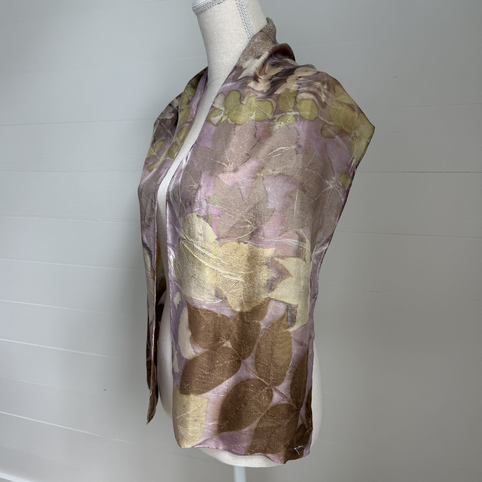 Silk Scarf | "Ruth" Cochineal - Sappanwood Scarf 1818 Farms