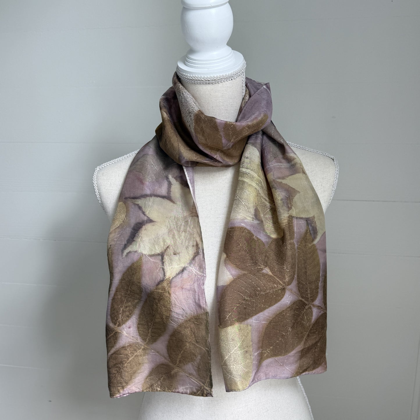 Silk Scarf | "Ruth" Cochineal - Sappanwood Scarf 1818 Farms
