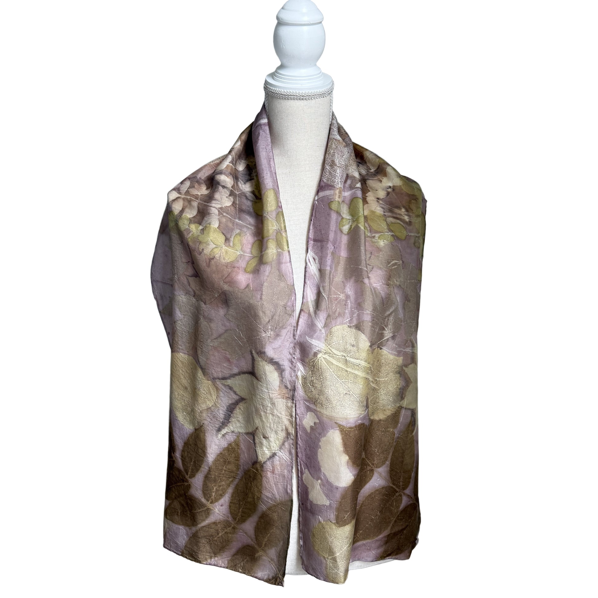Silk Scarf | "Ruth" Cochineal - Sappanwood Scarf 1818 Farms