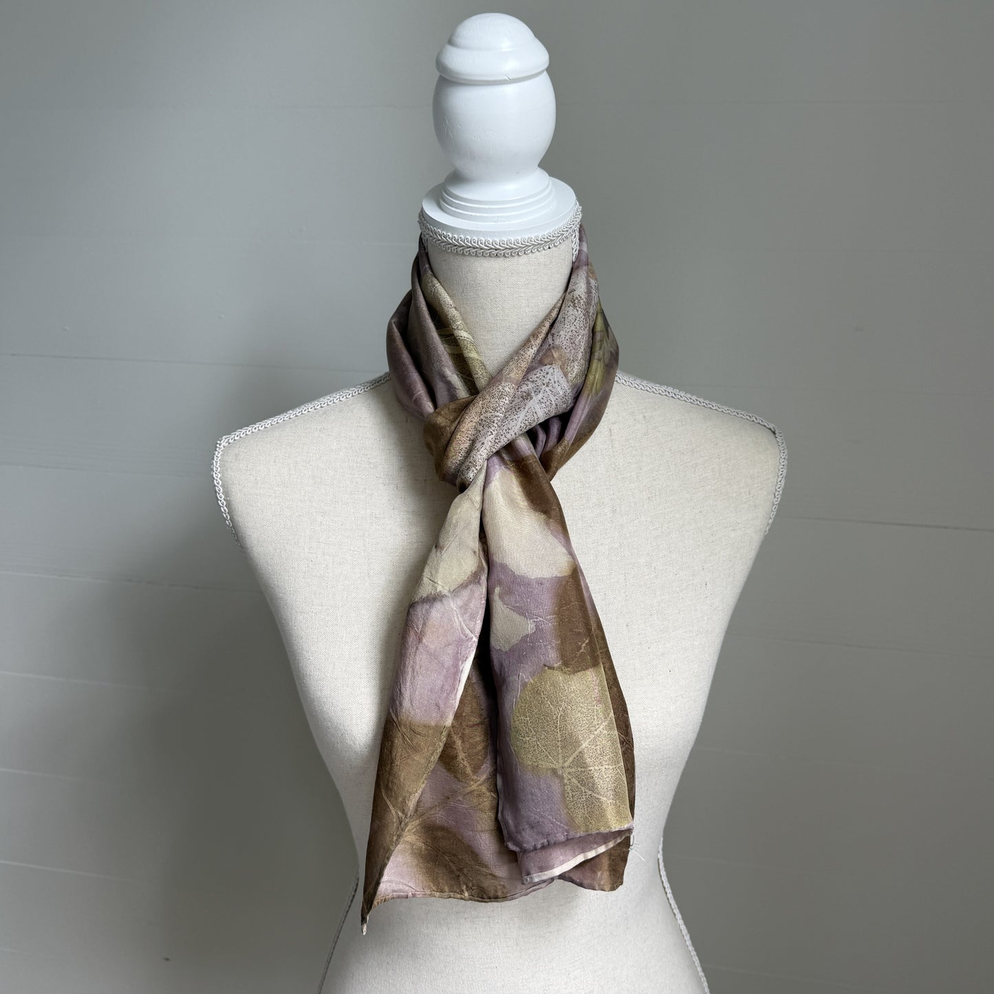 Silk Scarf | "Ruth" Cochineal - Sappanwood Scarf 1818 Farms