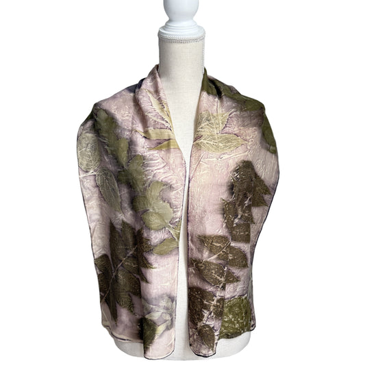 Silk Scarf | "JoAnn" Light Madder Scarf 1818 Farms