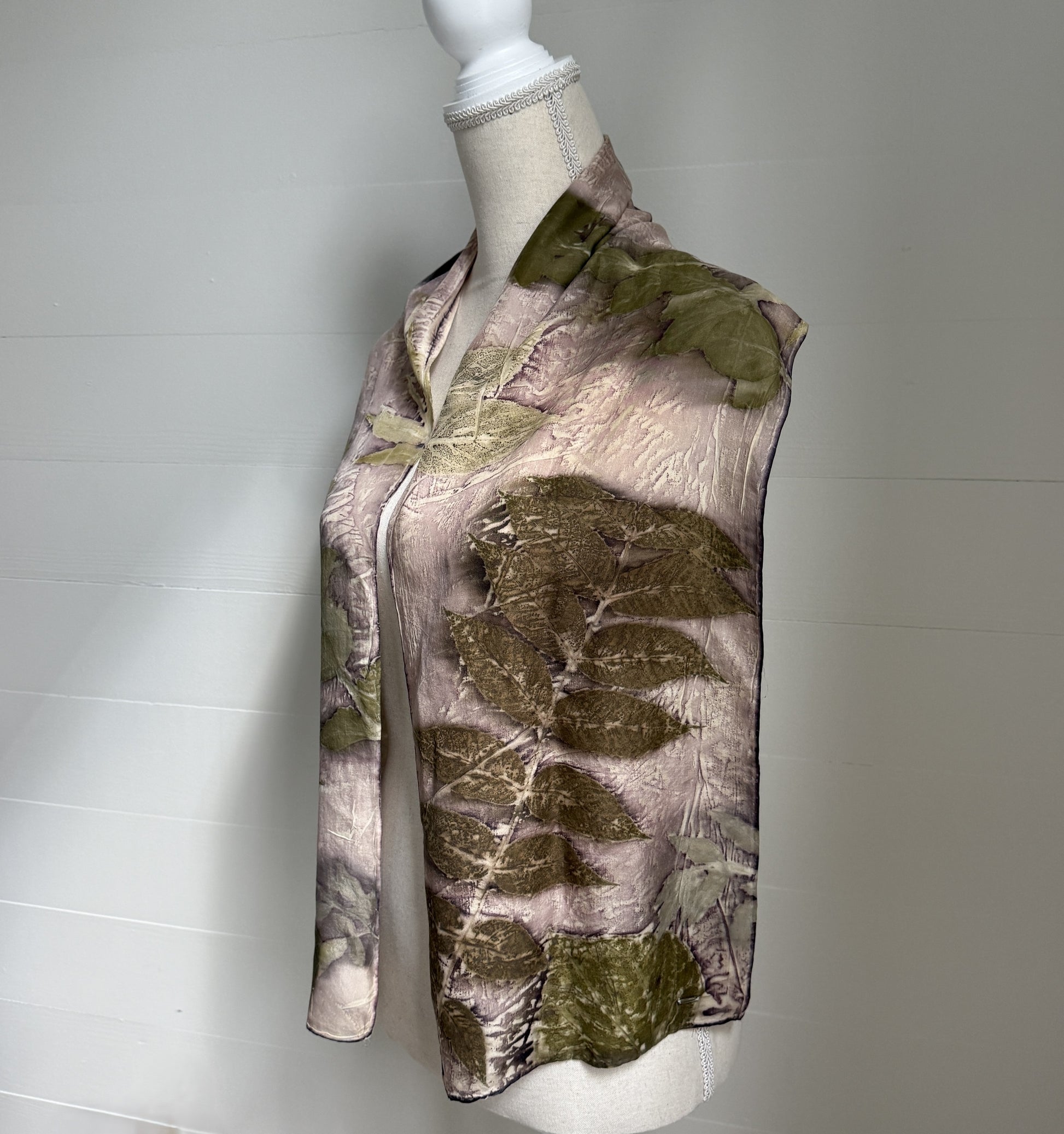 Silk Scarf | "JoAnn" Light Madder Scarf 1818 Farms