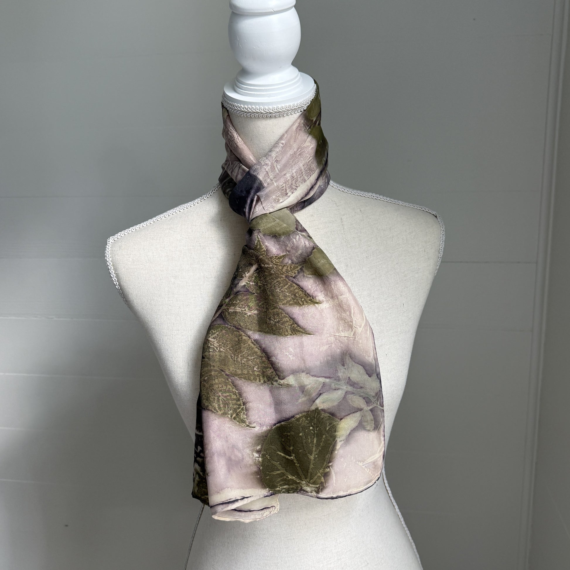Silk Scarf | "JoAnn" Light Madder Scarf 1818 Farms
