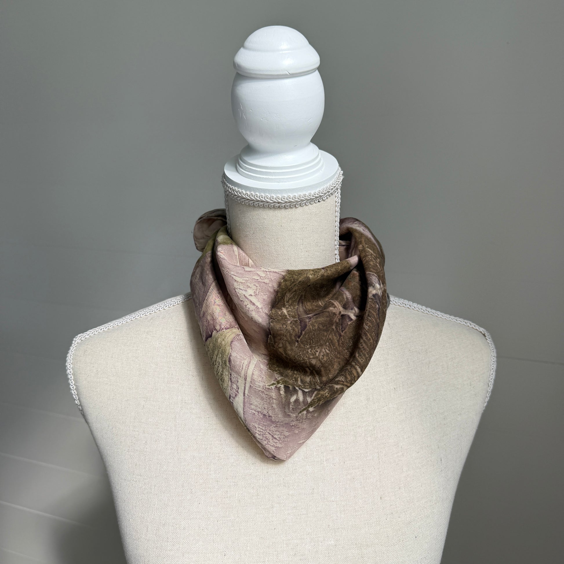 Silk Scarf | "JoAnn" Light Madder Scarf 1818 Farms