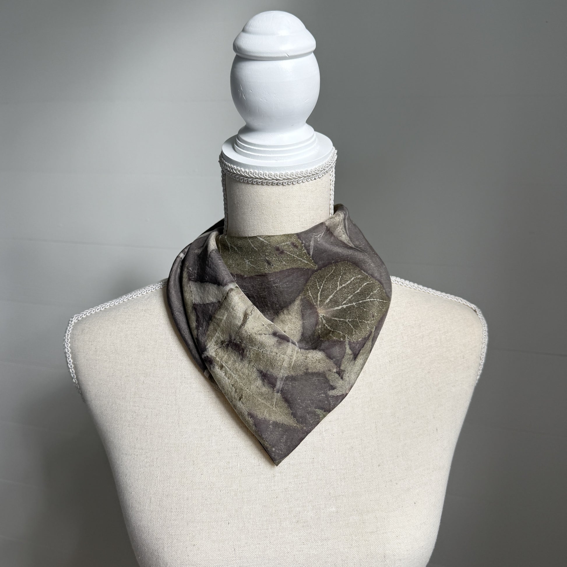 Silk Scarf | "Penelope" Dark Walnut Scarf 1818 Farms