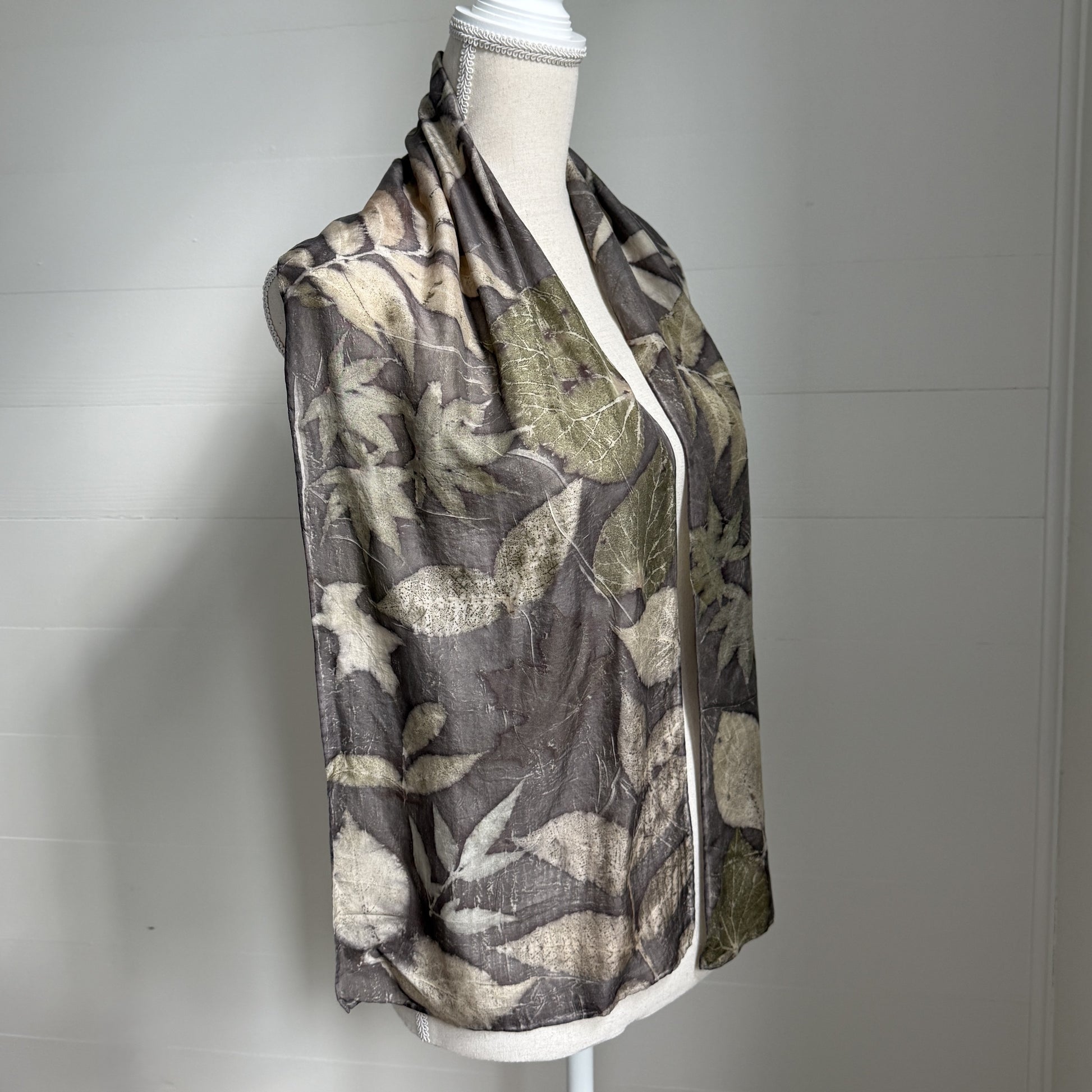 Silk Scarf | "Penelope" Dark Walnut Scarf 1818 Farms