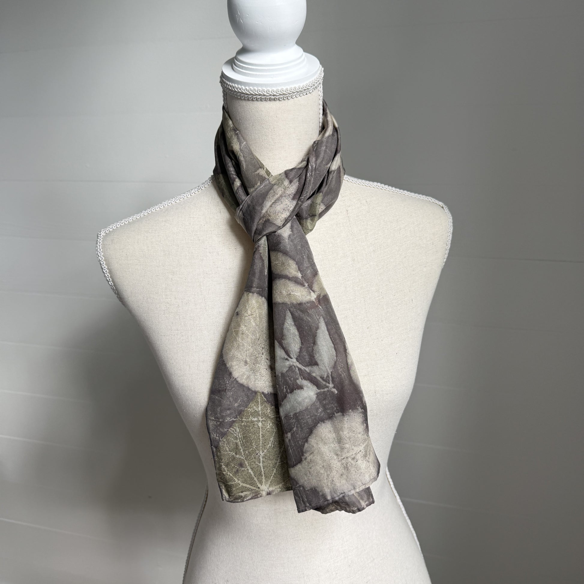 Silk Scarf | "Penelope" Dark Walnut Scarf 1818 Farms