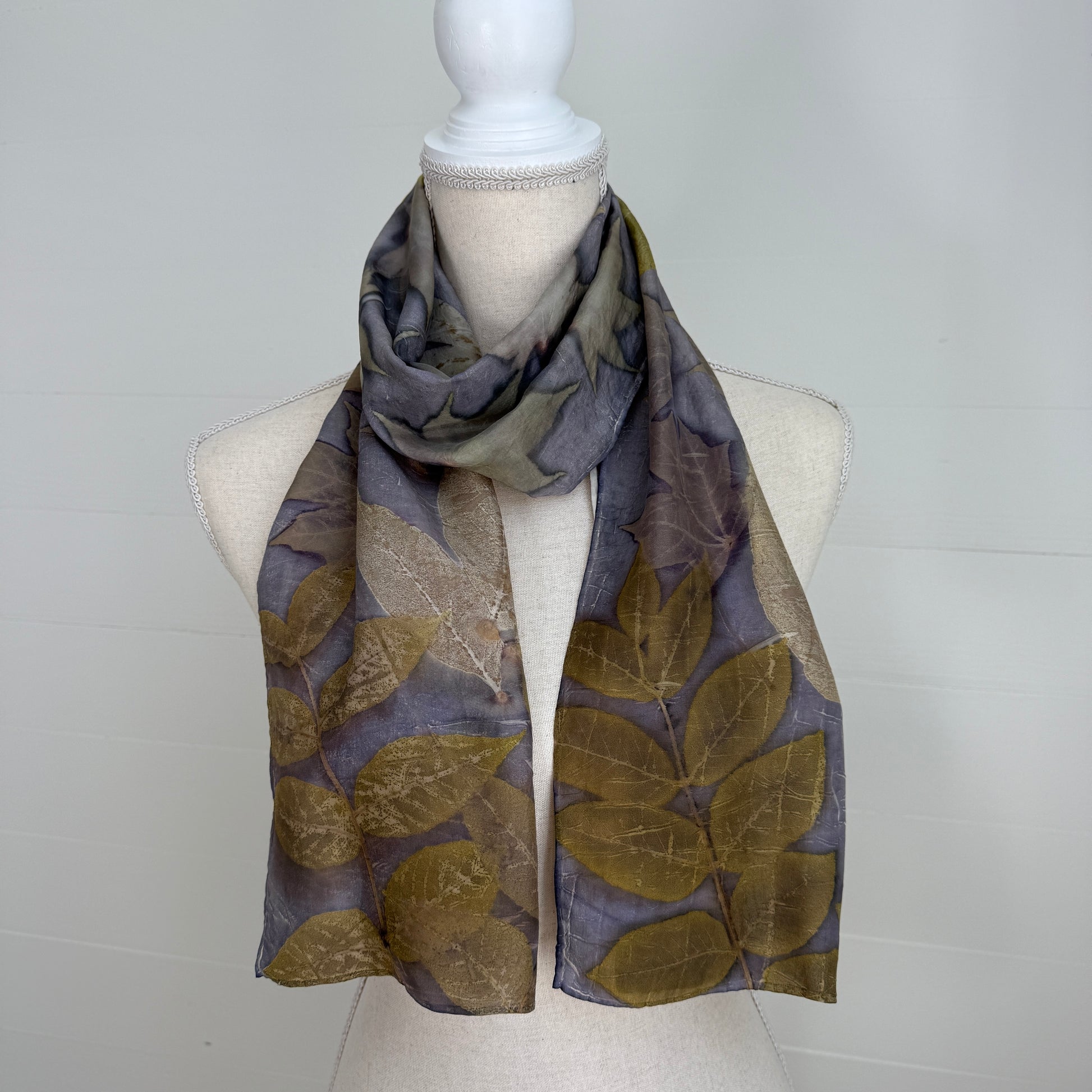 Silk Scarf | "Mary Katherine" Dark Logwood Scarf 1818 Farms