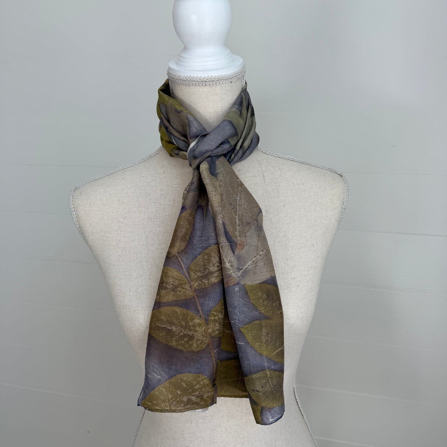 Silk Scarf | "Mary Katherine" Dark Logwood Scarf 1818 Farms
