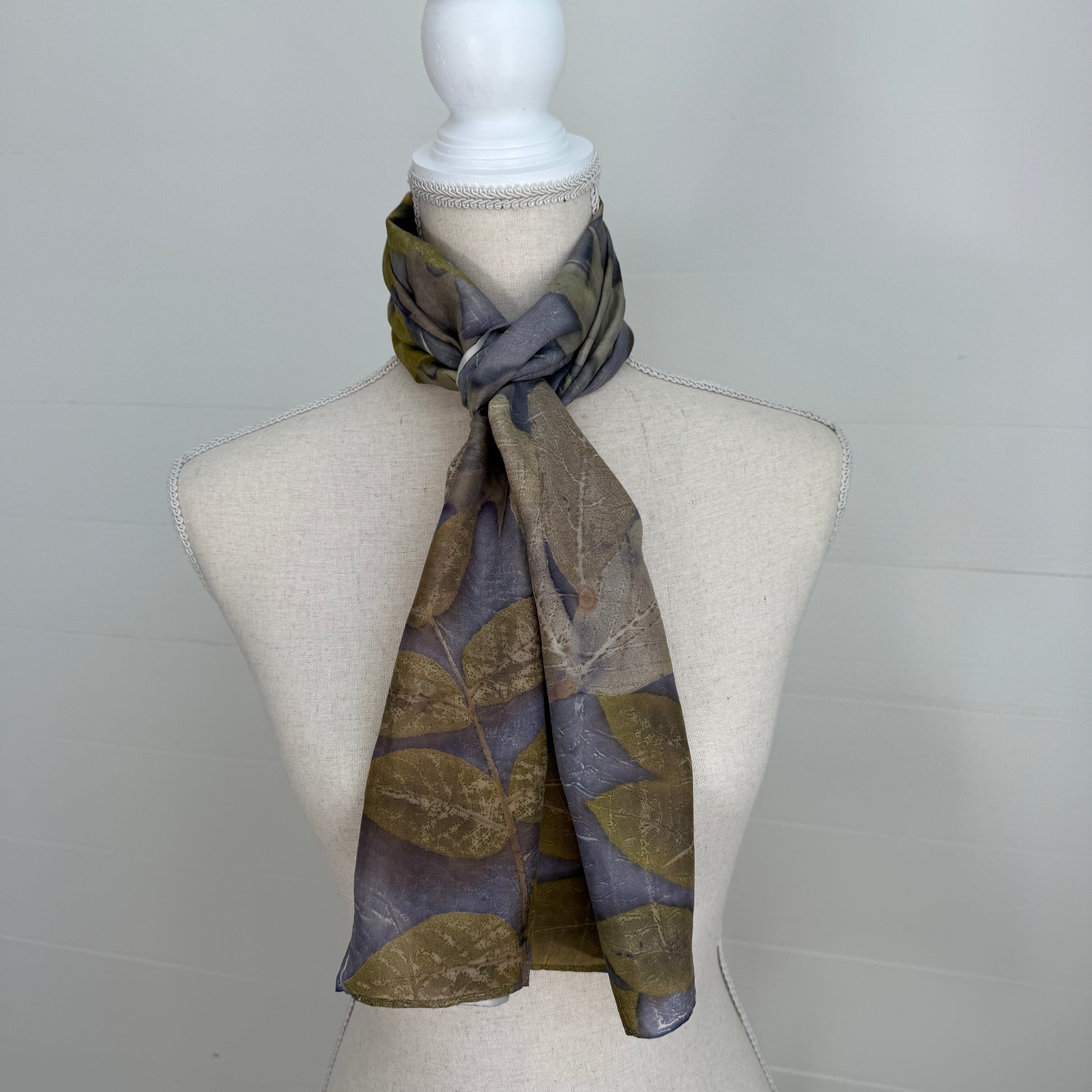 Silk Scarf | "Mary Katherine" Dark Logwood Scarf 1818 Farms